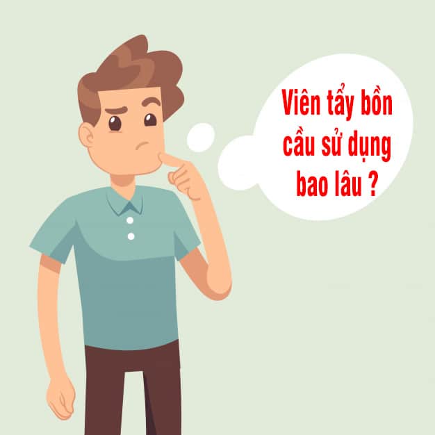 Viên tẩy bồn cầu sử dụng bao lâu